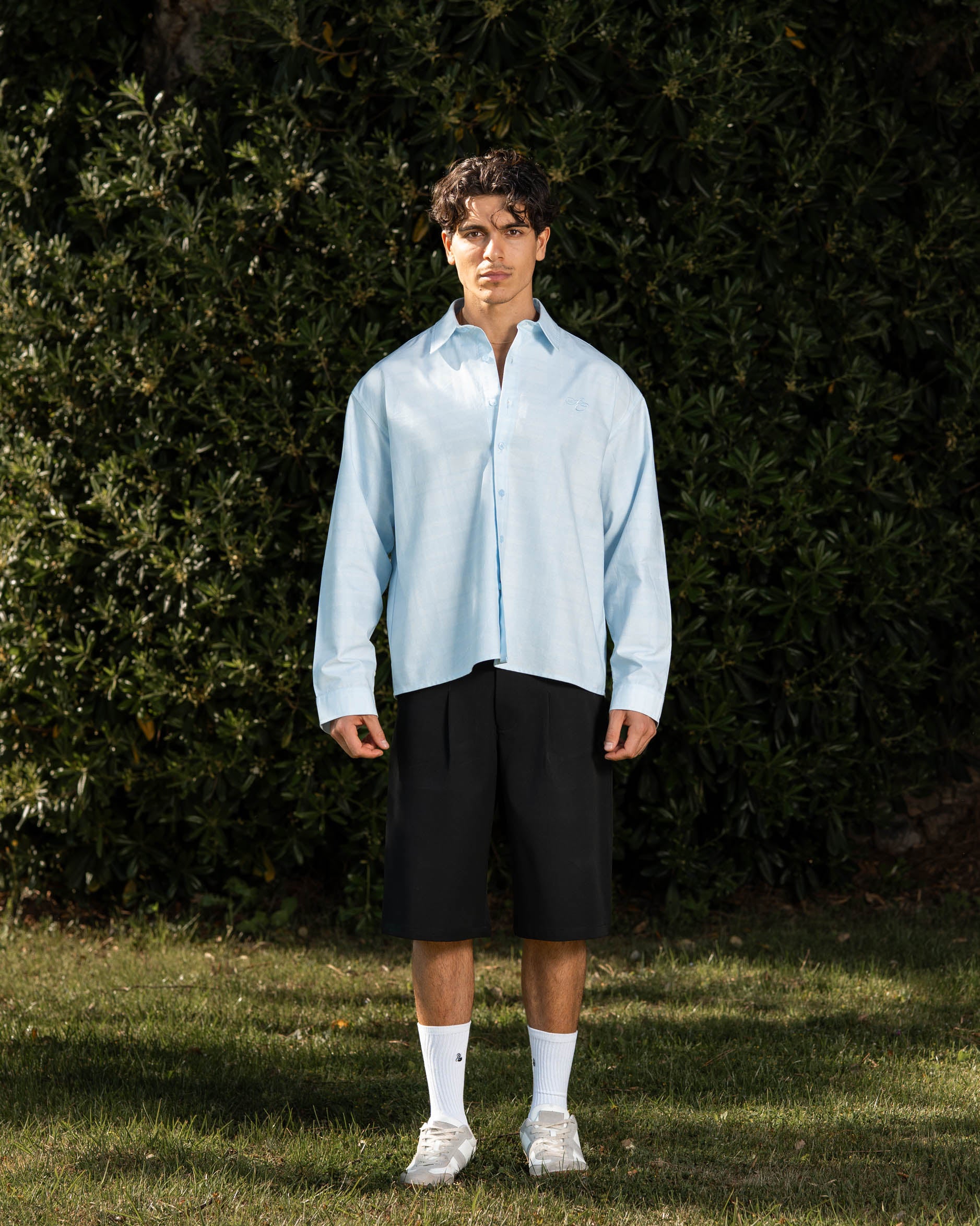 Check Summer Shirt Light Blue